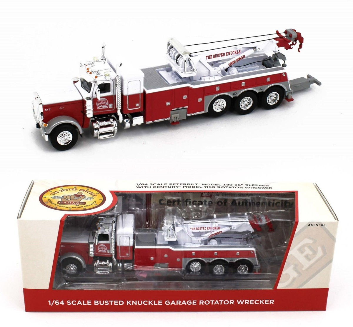 2022 DCP 1:64 *BUSTED KNUCKLE GARAGE* Peterbilt 389 CENTURY 2022 DCP 1:64 *BUSTED KNUCKLE GARAGE* Peterbilt 389 CENTURY