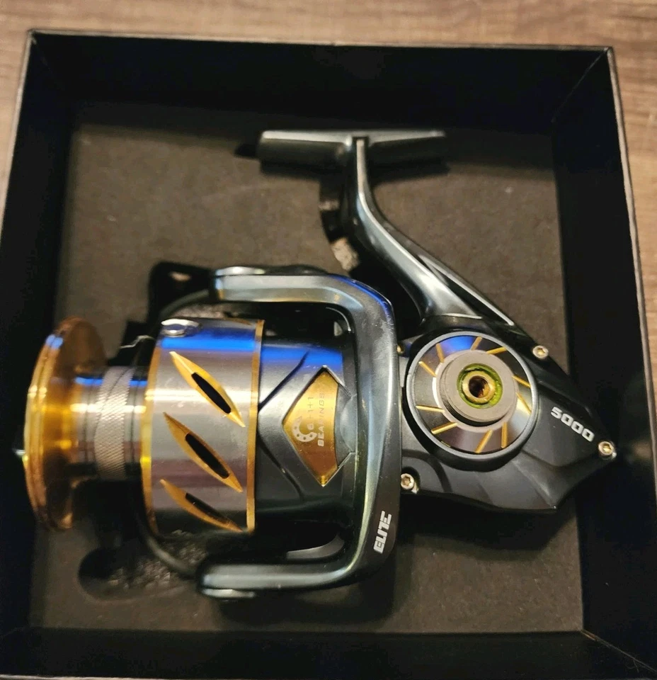 Carrete de pesca giratorio de agua salada KastKing Kapstan Elite, hasta 55 lb arrastre máximo grande Foto 2 de 4