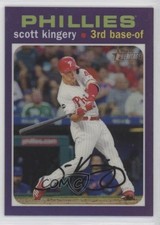2020 Topps Heritage Hot Box Chrome Purple Refractor Scott Kingery #THC-23 01ll