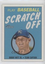 2020 Topps Heritage Minor League Edition 1971 Scratch-Off Bobby Witt Jr #3 8fr