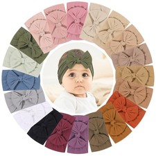 20 PCS Baby Nylon Headbands With Bow Elastic Hairband For Girls Toddlers