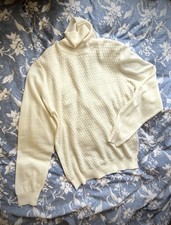 Corneliani Men's 100% Virgin Wool Textured RollNeck Jumper - Size 50 (IT)