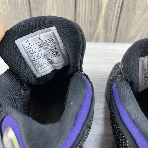 Nike Air Jordan 13 Retro Court Purple Black 414581-015 Kids Shoes Size 7C READ - Picture 11 of 14