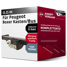 Anhängerkupplung starr + E-Satz 7pol spezifisch für Peugeot Boxer Kasten/Bus 11-