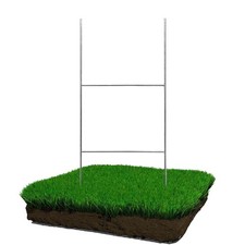 Yard Sign Stakes   Heavy Duty Lawn Sign Stakes with H Design for 4mm/5mm C