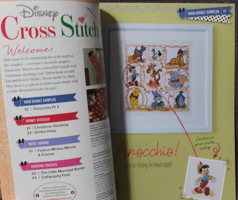 DISNEY HACHETTE cross stitch magazine ISSUE 12 please read description - Image 2 of 4