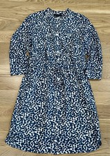 Banana Republic Gray And White Polka Dot Dress Women’s Size Small