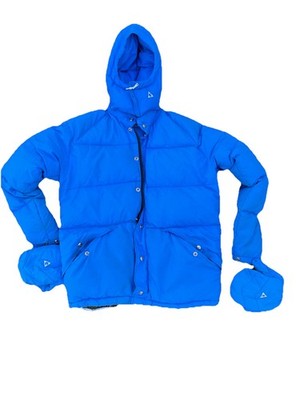Vintage Gerry Boulder Colorado Down Puffer Jacket Ski Jacket Gloves Blue USA L