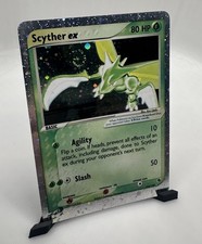 SWIRL Scyther ex 102/109 EX Ruby & Sapphire Holo Rare CREASE Pokémon MP / HP  on eBay