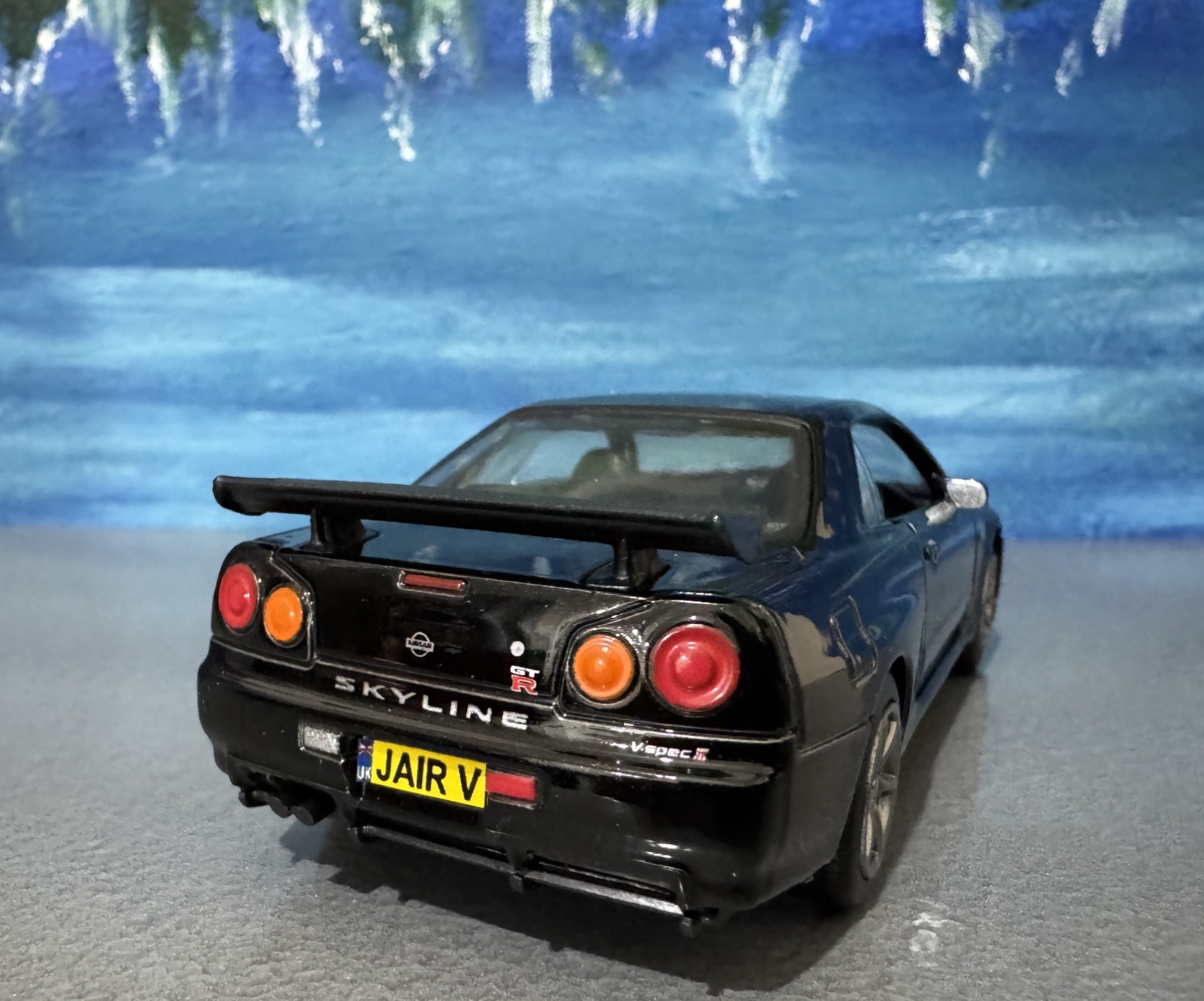 Modello Diecast Nissan GTR R34 V-Spec II 1:36 foto 3
