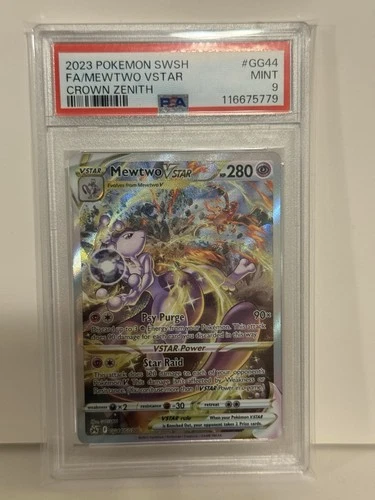 Pokémon TCG MewTwo Vstar Promo Crown Zenith Full Art PSA 9