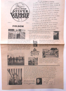 Newspaper Stockton Silver Hammer Hippie Joan Baez California FOLSOM  1970 GROOVY