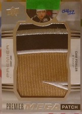 Cam Fowler 2021-22 UD Premier Mega Patch Chest Logo /22 Anaheim Ducks