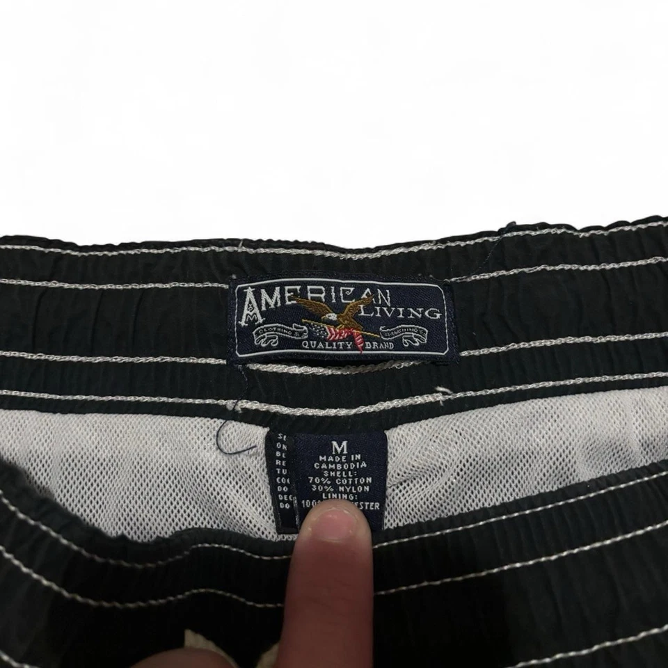 Bañador American Living Eagle vintage para hombre, diseño gráfico Y2K talla mediana Foto 4 de 4
