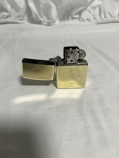 Zippo Solid Brass - 1986 - With Original Insert (II) - Used, Great Condition