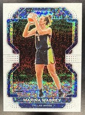 2022-23 Panini Prizm WNBA Marina Mabrey #90 White Sparkle Prizm SSP Dallas Wings