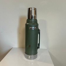 Vintage Green Aladdin Stanley Thermos No. A-944DH Quart Made In USA GUC