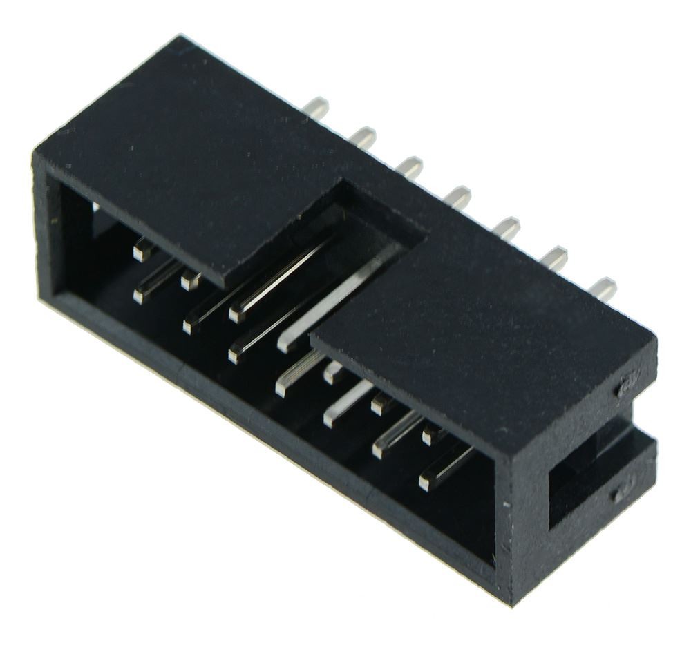 10 x 14-Way IDC Straight Pin Boxed Header 2.54mm