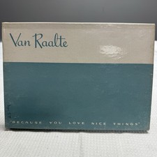 3 Pairs Vtg 50s VAN RAALTE Nylon Hose Stockings 9 Seams Cuban Heel New Old Box