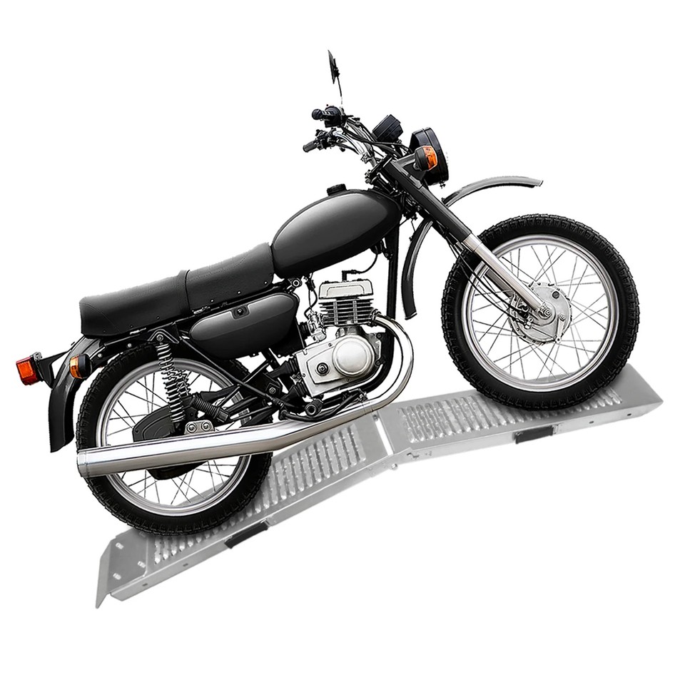 Ramp Foldable Loading Motorbike Motorcycle Folding Van Steel ...