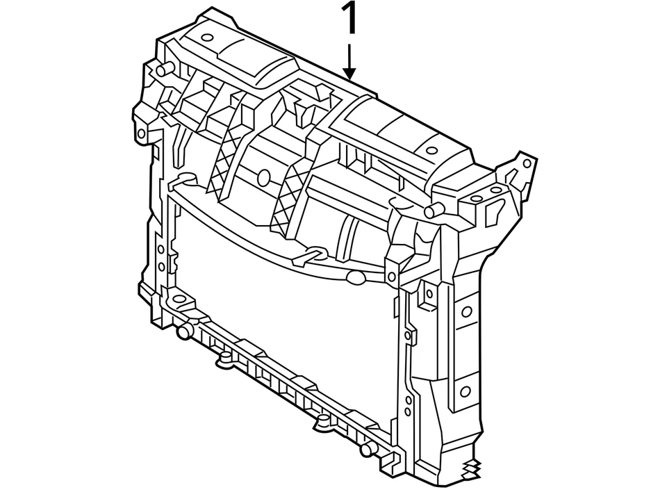 Soporte central radiador delantero Volkswagen Beetle 2012-2019 5C5805588AF OEM *NOTA* Foto 4 de 4