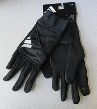 NEW MENS ADIDAS COLD.RDY LIGHTWEIGHT TOUCHSCREEN RUNNING GLOVES L/XL BLACK