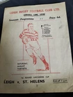 VINTAGE LEIGH V ST HELENS LANCASHIRE CUP 13TH AUGUST 1947 OPENING OF NEW GROUND