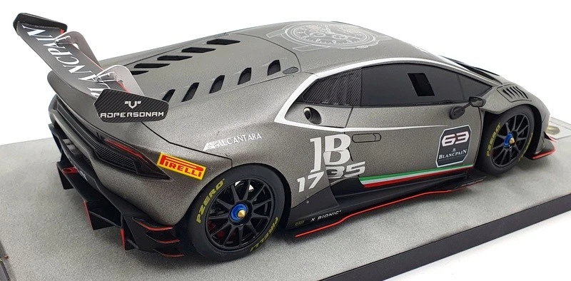 Look Smart 1/18 Scale LS18_02A - Lamborghini Huracan LP620-2 Super Trofeo - Grey - Image 2 of 4