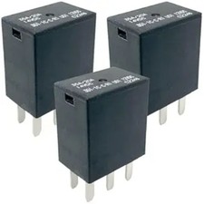 3-Pack 301-1C-C-R1 U01 Relay - 35A/20A 12VDC 5-Pin SPDT Automotive Relay - Fixes