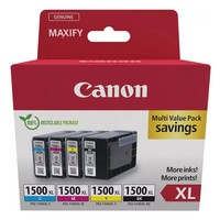 Canon PGI-1500XL Bk/C/M/Y Multipack 4Er-Pack Xl Schwarz, Gelb, Cyan, Magenta