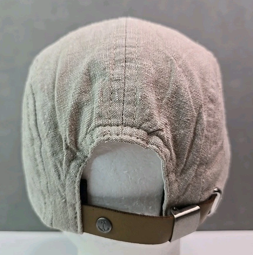 铁和树脂 5 面板帽子 亚麻带 背条纹 边缘锚贴帽 — 第 4/4 张图片