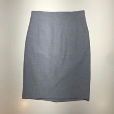 Ann Taylor Pencil Skirt Womens 8 Heather Gray Perfect Fit Stretch Knee Length