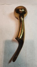 Vintage Solid Brass Horse Hames Knobs Long Walking Sticks Cane Handle, polished