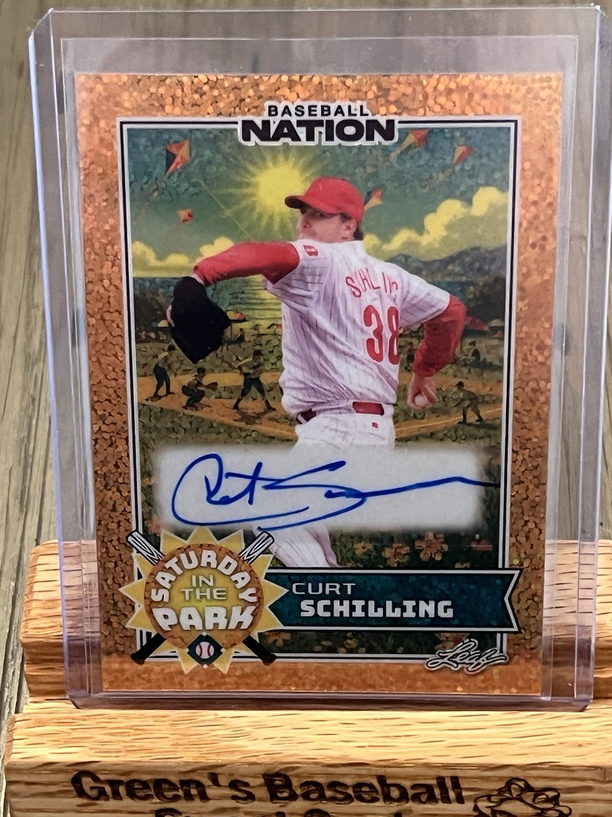 2025 Leaf Baseball Nation Curt Schilling Auto 1/1 Phillies / Boston Red Sox view 3