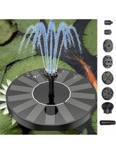 GARDEN SOLAR-POWERED FLOATING PUMP WATER FOUNTAIN FOR BIRDBATH PONDS AND POOLS