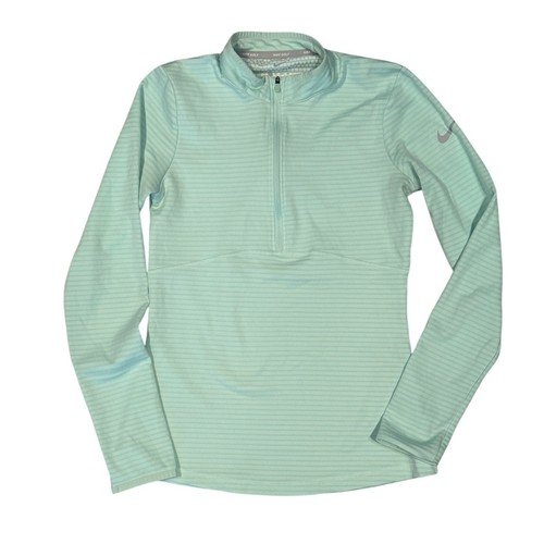 Nike Golf Dri-Fit Pullover 1/4 Zip Long Sleeve Light Blue Women's XS Athletic