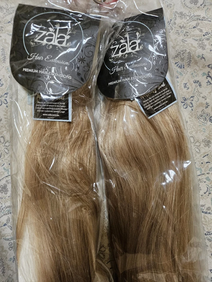 Zala 26" Clip-In Ponytail Beachy Blonde 100% Human Hair Heat, Wash, And Dyeable - Image 3 of 4