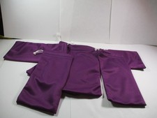Lot Of 6 Cloth Pull Draw String Pouch Eyeglasses Carrying Bag 7" x 3.5" Purple