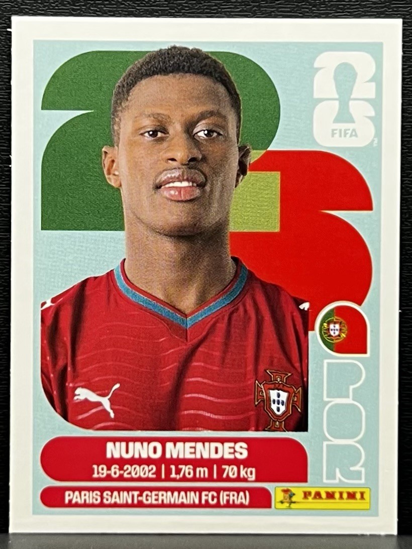 2026 Panini FIFA World Cup Sticker Nuno Mendes #POR 7 - Portugal