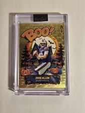 2025 Wild Card Haunted Hits BOO True 1 of 1 Gold Vinyl Josh Allen Haunted House 
