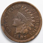 1897 Indian Head Penny Cent Extremely Fine (XF)