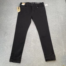 PRPS Jeans Men 38x33 Black Straight Hydro Purpose Japanese Denim Pants