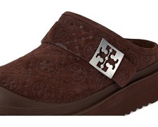 Tory Burch Mellow Shearling Platform Mule Dark cocoa t monogram 8.5