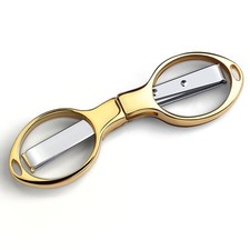 1 Pc Folding Travel Scissors TSA-Compliant Portable Stainless Steel Retractable