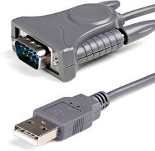 Usb to Serial Adapter Cable 3Ft Usb M to Db9/Db25 Rs232 M