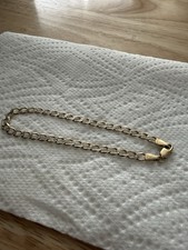 9ct Yellow Gold Diamond Cut Curb Bracelet