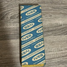 Vtg Ives Letter Box Plate 9” Metal Slot Window Solid Brass Bright NOS Set Of 2