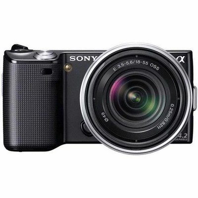 Used Sony NEX-5 Zoom Lens Kit (Black) NEX-5K/B  Boxless type