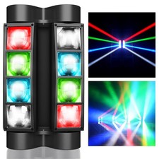 BETOPPER Stage Light, Moving Head DJ Light for Parties, RGBW 8x3W Spider LED ...