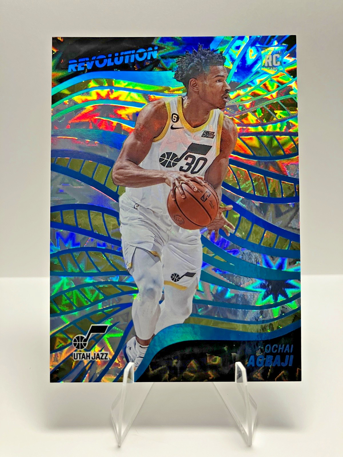 2022 Panini Revolution - #121 Ochai Agbaji RC - Impact /149